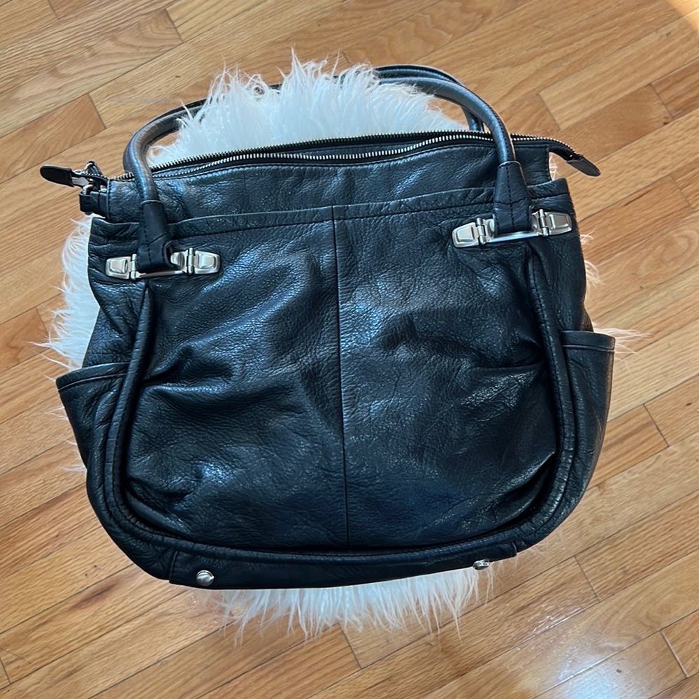 B makowsky Black leather bag